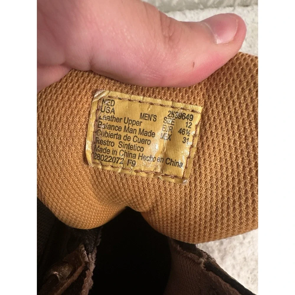 Ozark Trail Men's Mid Hiking Boots Brown Yellow Size 12 Pre-Owned Outdoor Trail